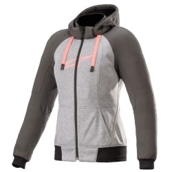 Stella Chrome Sport Hoodie Grau Rosa