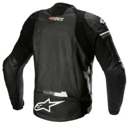 GP Force Airflow Leather Jacket Noir Blanc